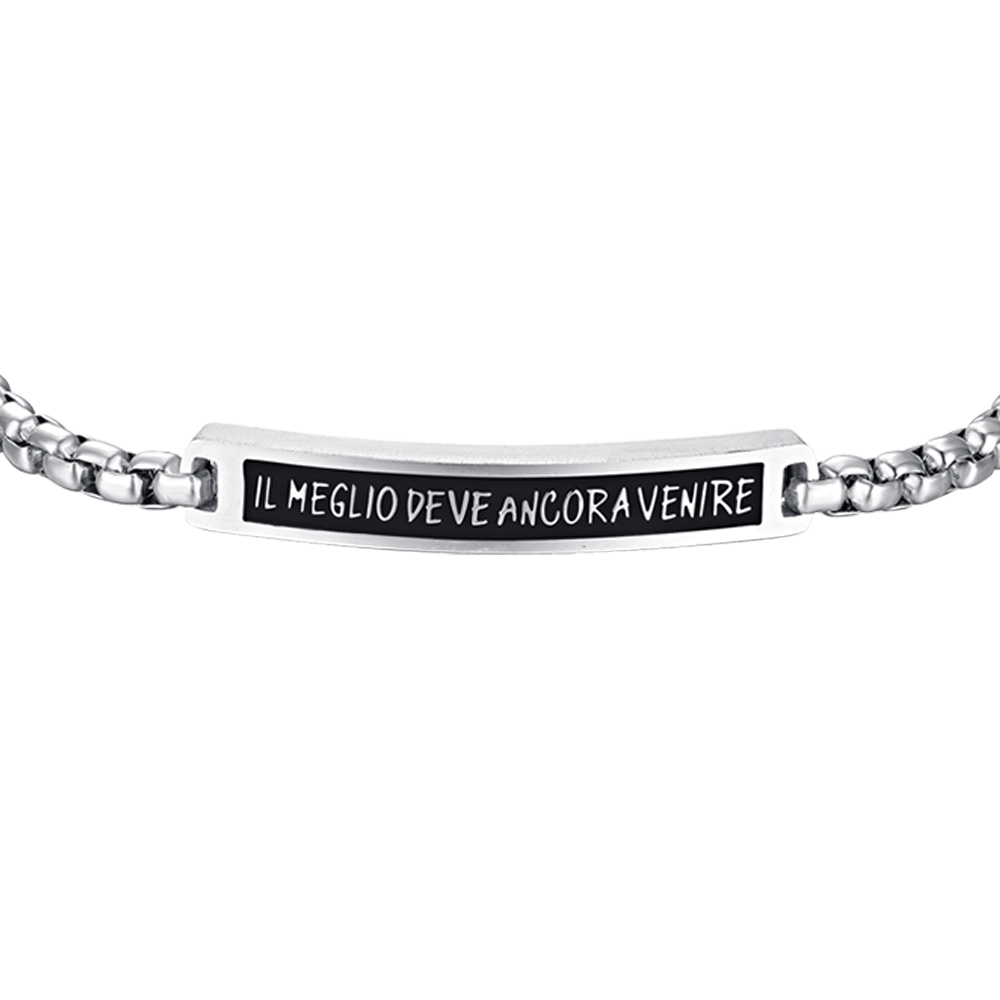 HERRENARMBAND AUS STAHLBLECH DAS BESTE KOMMT NOCH