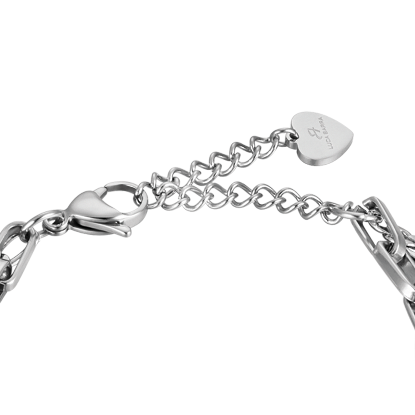 UNENDLICHKEITSARMBAND AUS STAHL FÜR DAMEN MIT WEISSEN KRISTALLEN