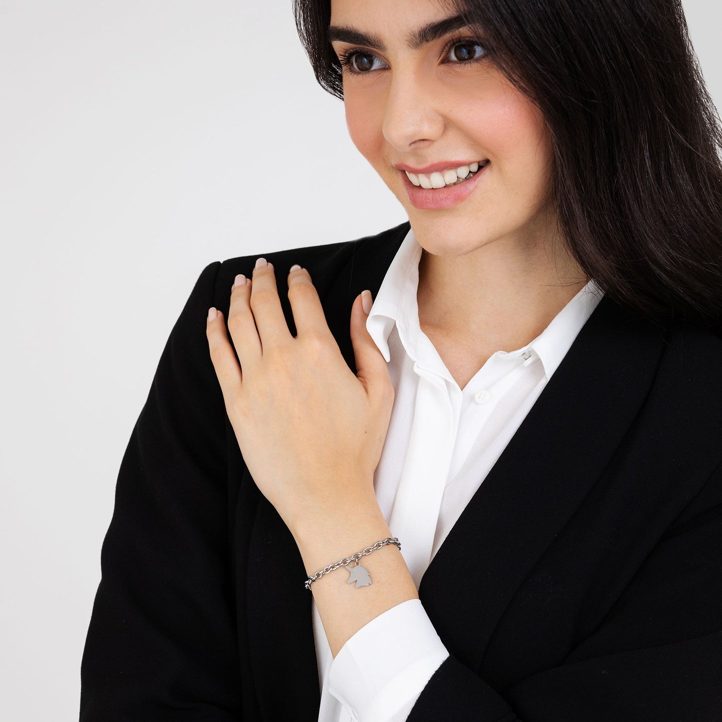 STAHLARMBAND FÜR FRAUEN MIT EINHORN