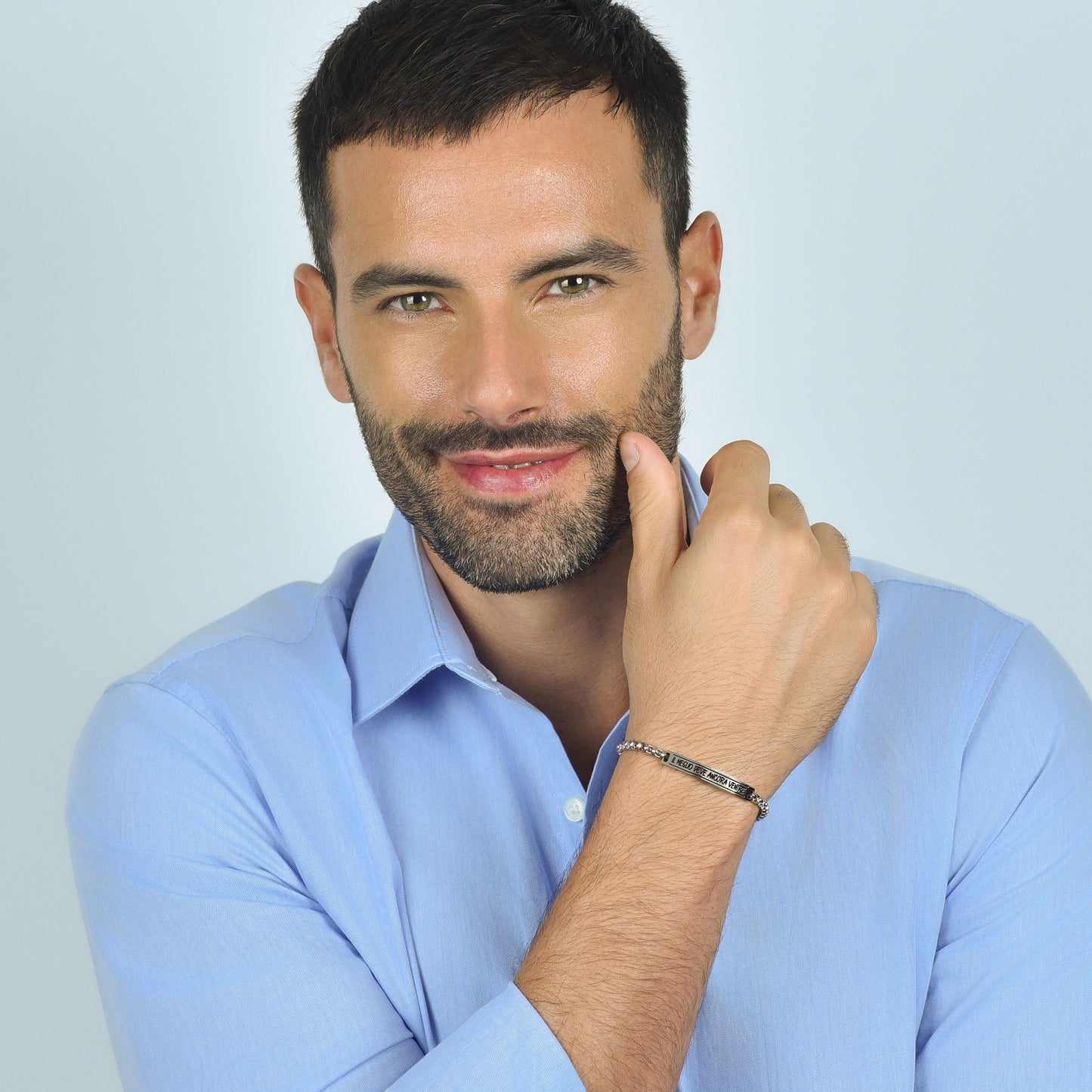 STAHLPAAR-ARMBÄNDER DAS BESTE KOMMT NOCH