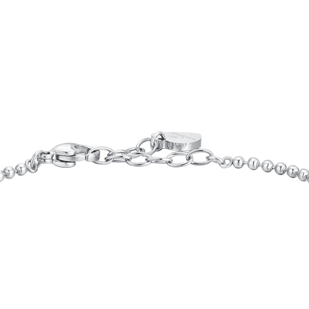 BRACCIALE DONNA IN ACCIAIO CORNO E ZIRCONE