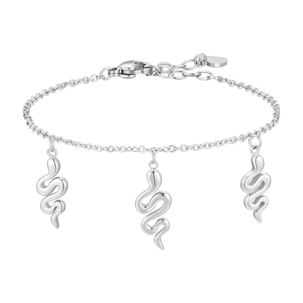 BRACCIALE DONNA IN ACCIAIO CON SERPENTI