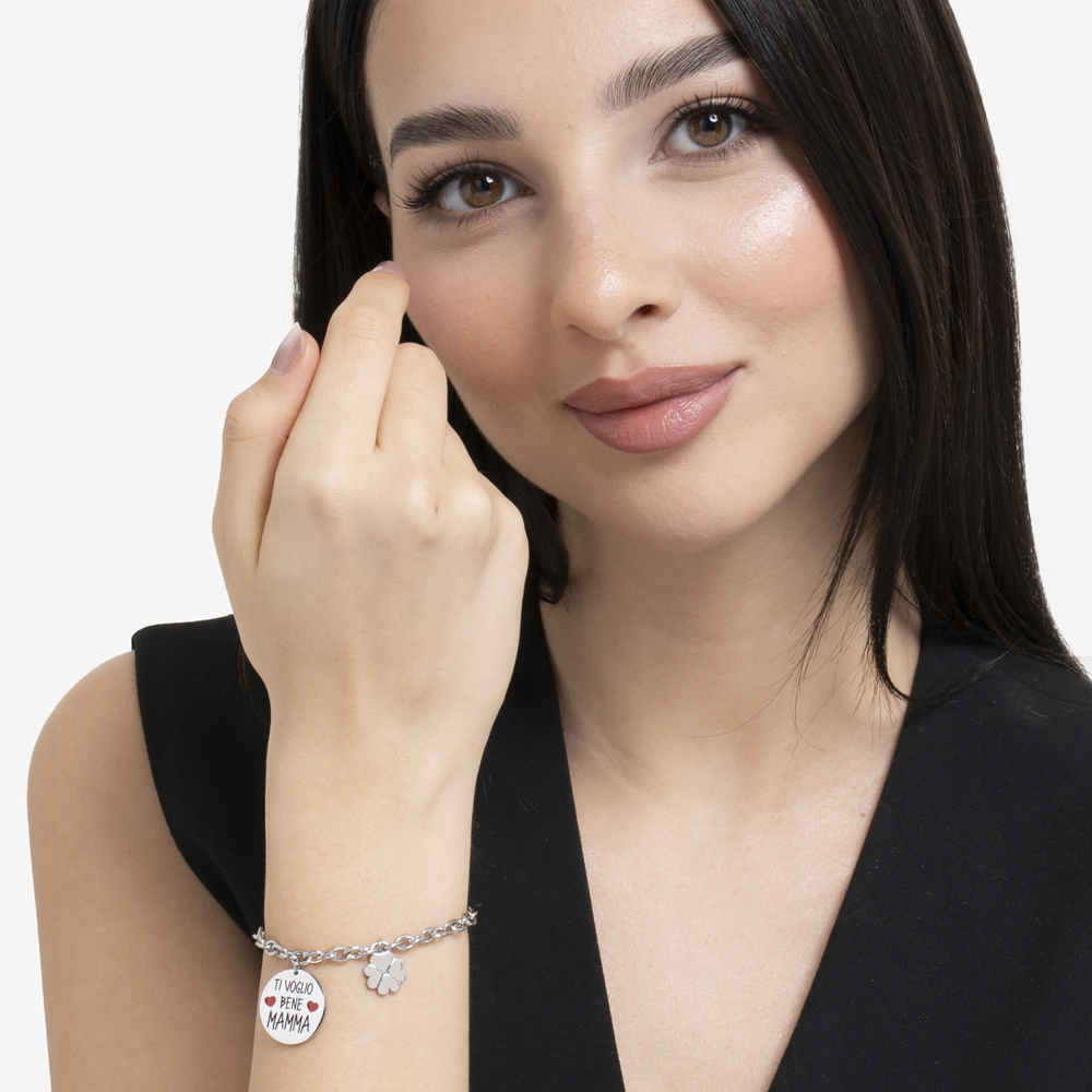 STAHLARMBAND FÜR FRAUEN I LOVE YOU MUM