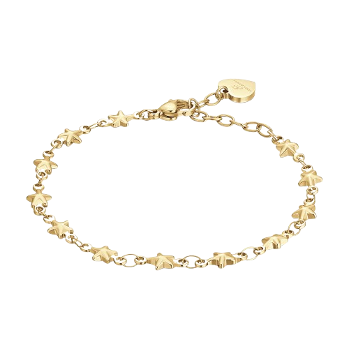 IP GOLD STAHL DAMEN ARMBAND MIT STERNEN