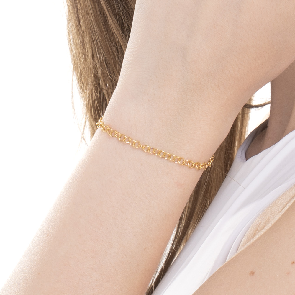BRACCIALE DONNA IN ACCIAIO IP GOLD