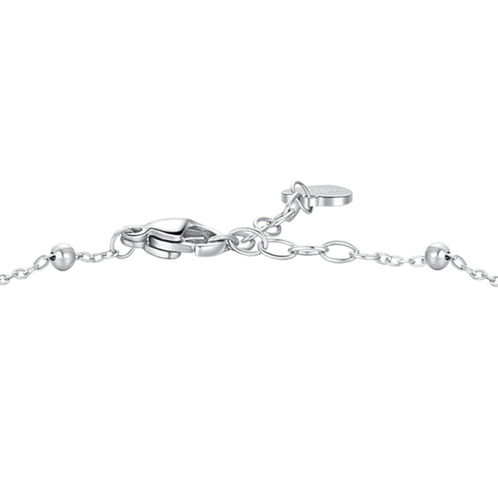 BRACCIALE DONNA IN ACCIAIO CON INFINITO E PUNTI LUCE DI ZIRCONE BIANCO