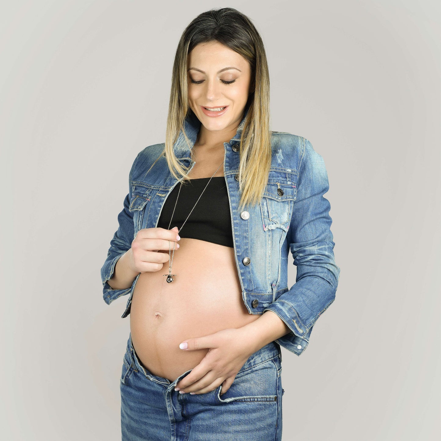 IP GOLD STAHL ENGELSRUF HALSKETTE