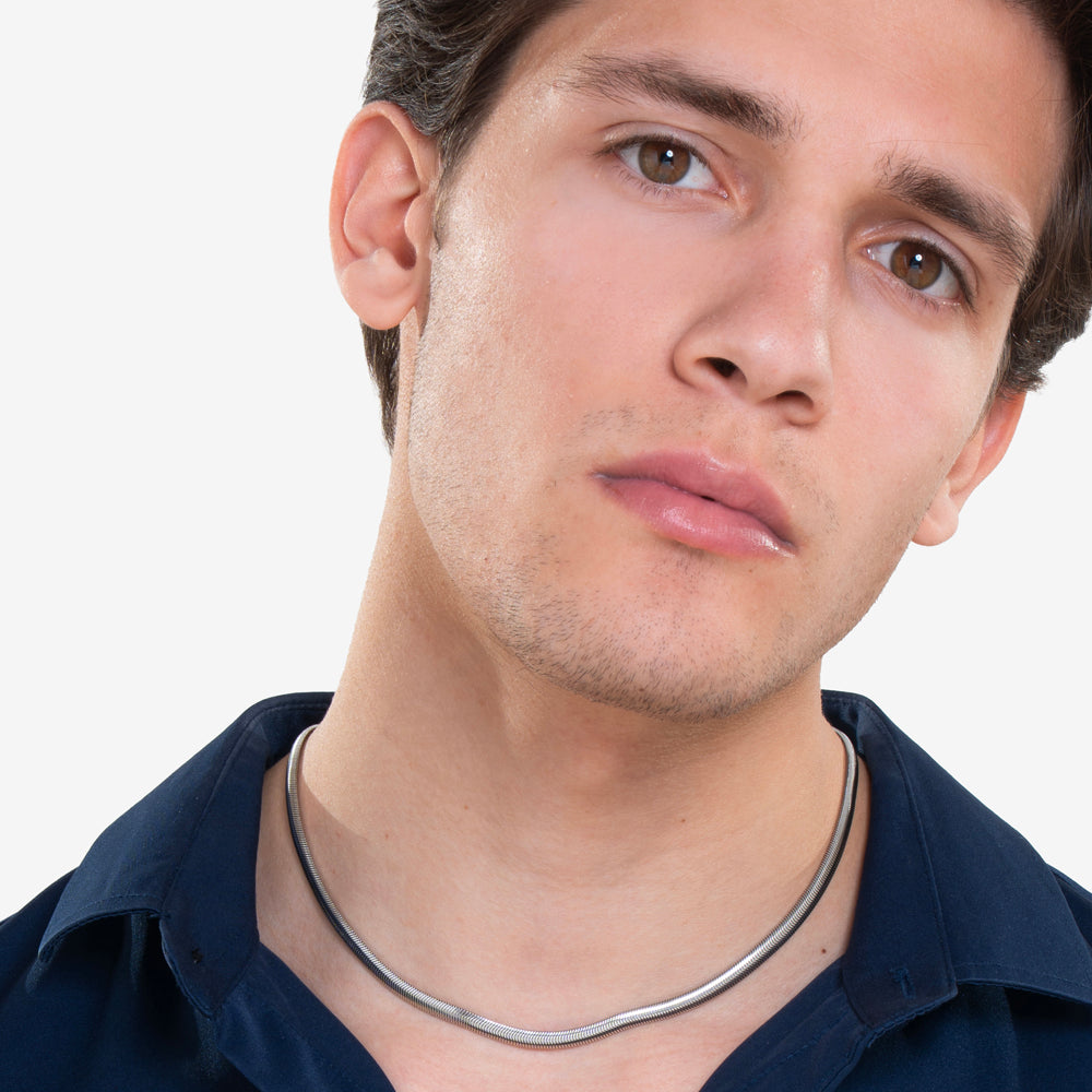 STAHL-HALSKETTE FÜR FRAUEN