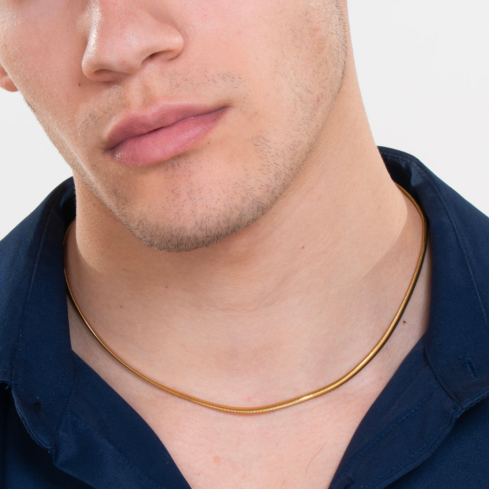 COLLANA DONNA IN ACCIAIO IP GOLD