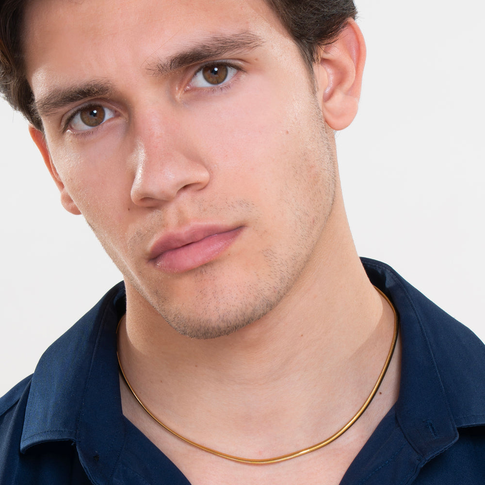 COLLANA DONNA IN ACCIAIO IP GOLD