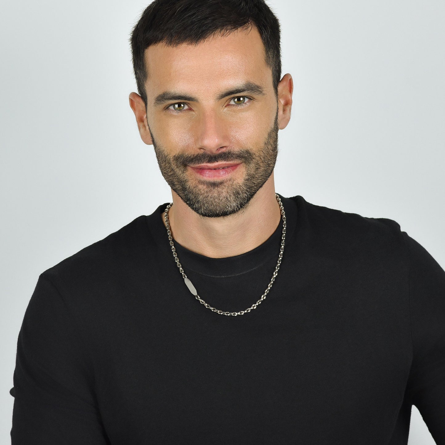 HERRENSTAHLKETTE MIT ELEMENT