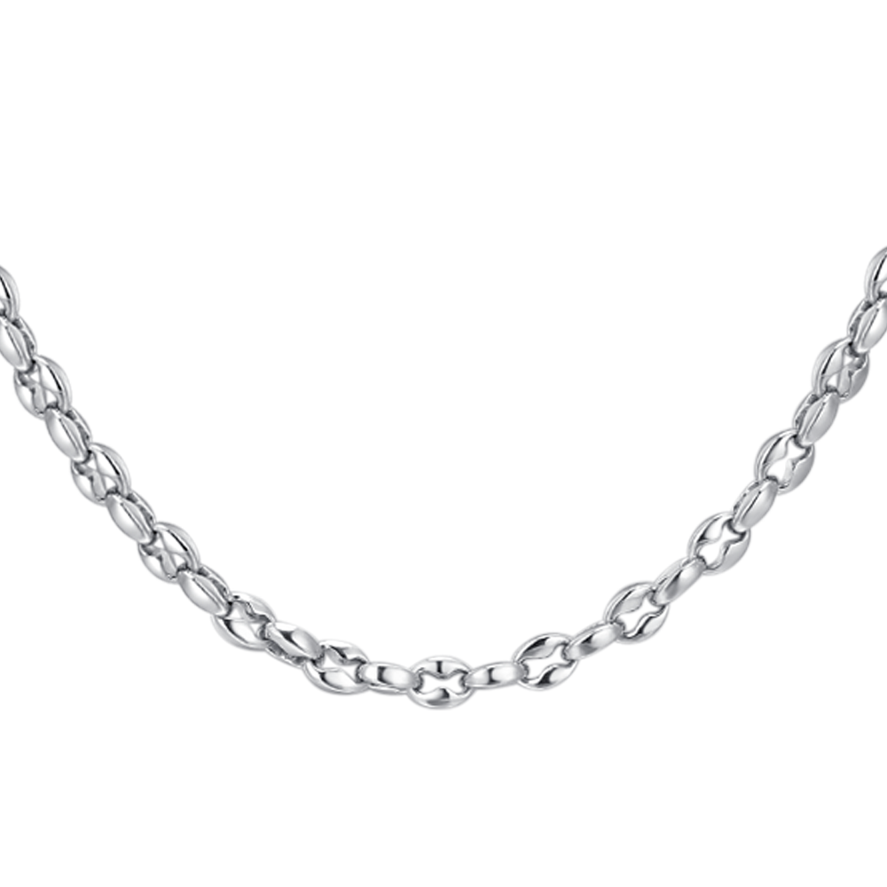 STAHL-HALSKETTE FÜR MÄNNER MIT ANKER