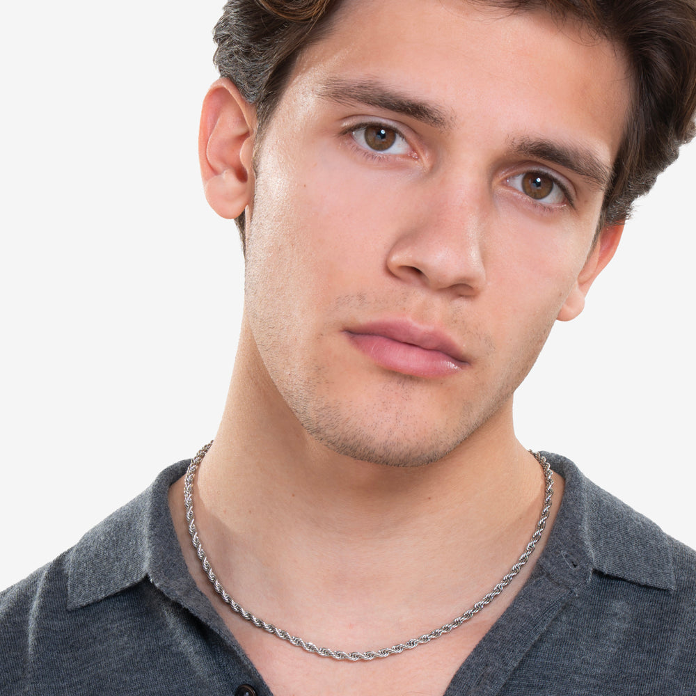 STAHL-HALSKETTE FÜR MÄNNER