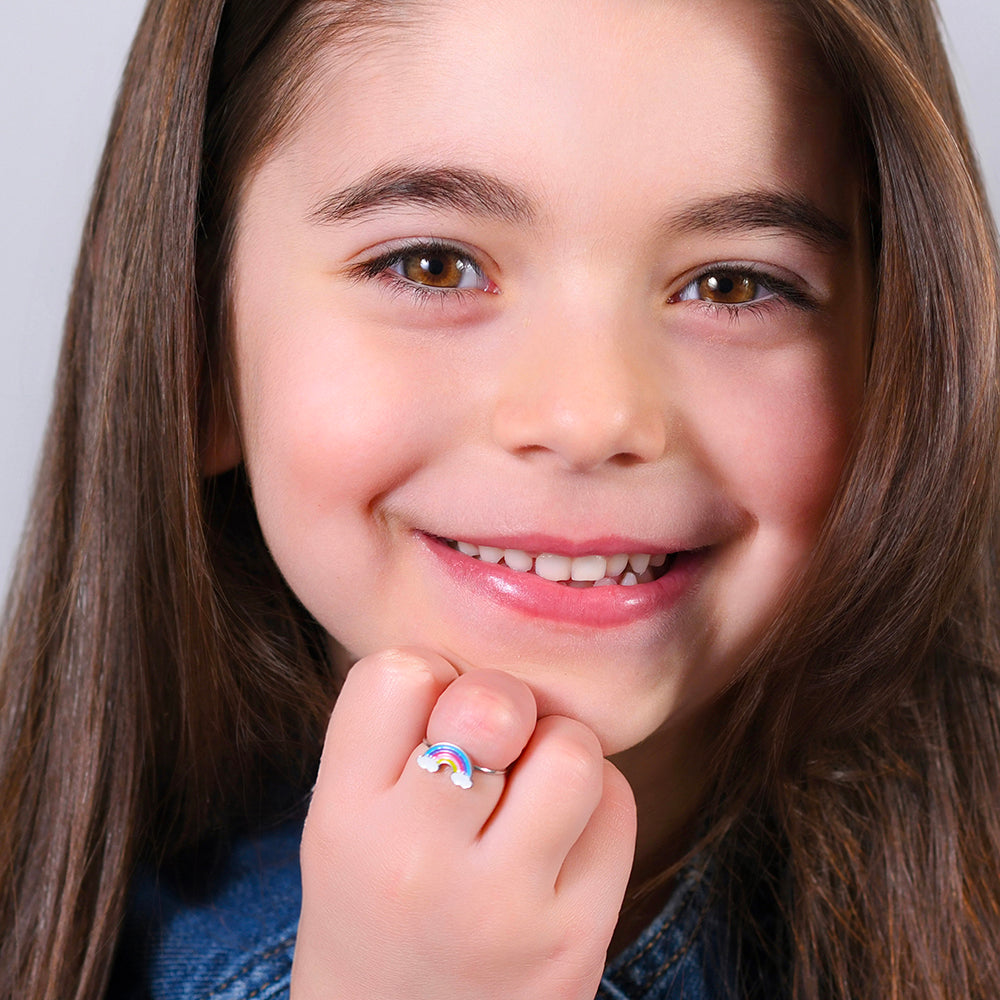 REGENBOGEN STAHL MÄDCHEN RING