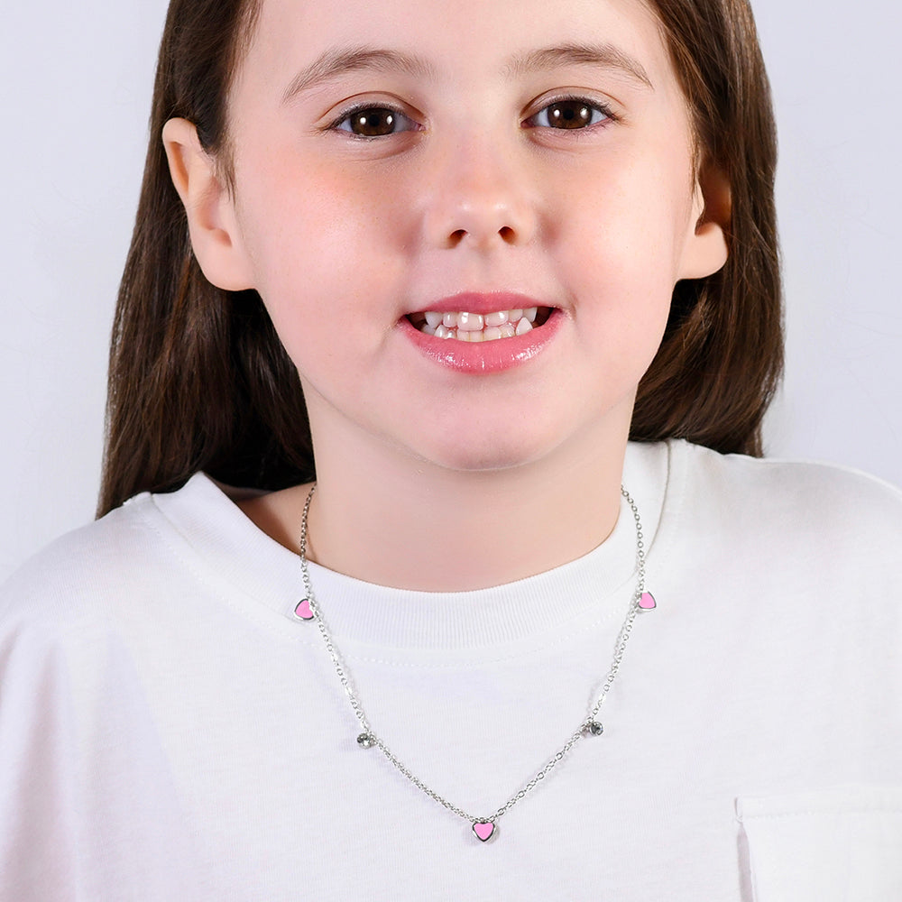 STAHLHERZ MÄDCHEN HALSKETTE
