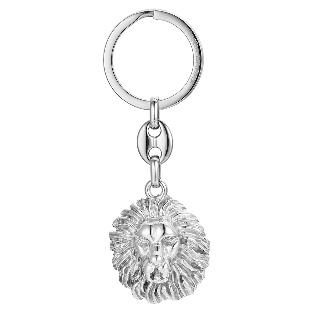 SCHLÜSSELANHÄNGER AUS STAHL MIT LÖWENKOPF