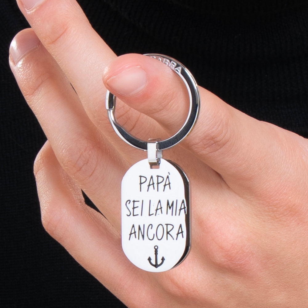 STAHLMANN SCHLÜSSELANHÄNGER DADDY DU BIST MEIN ANKER