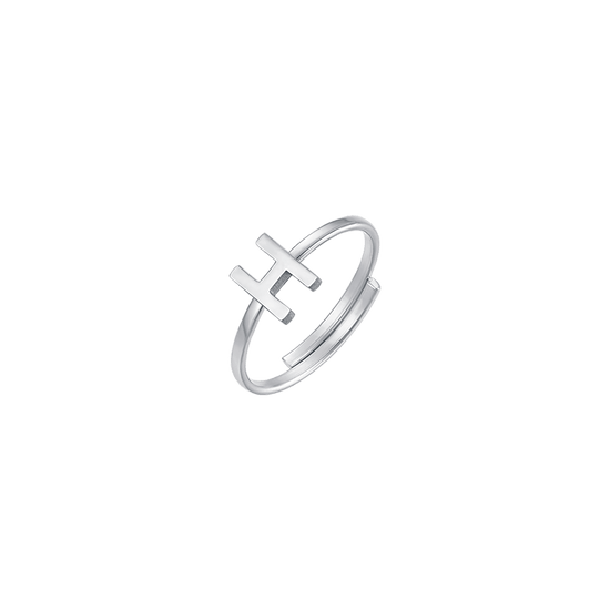 FRAU STAHLRING MIT BRIEF