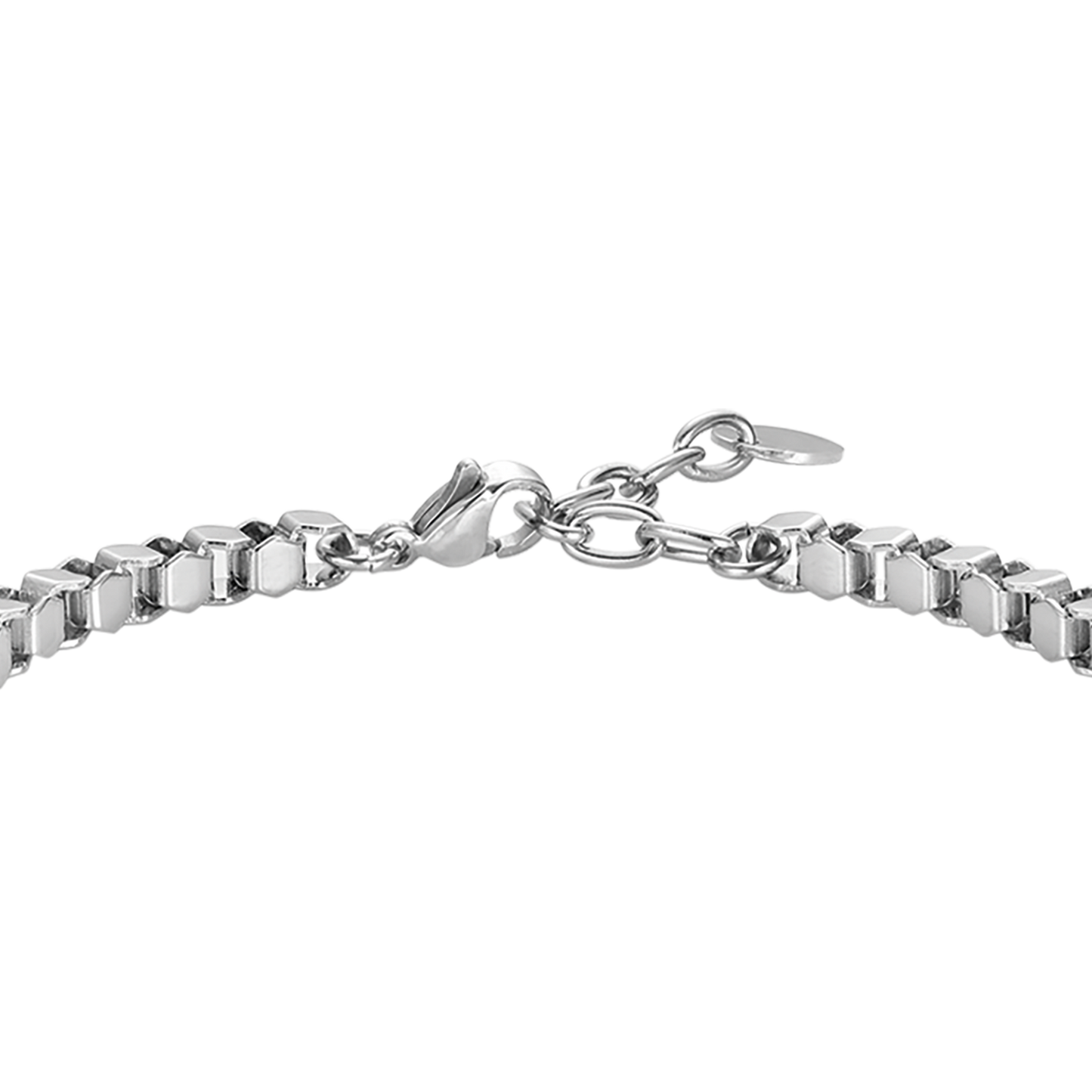 HERRENARMBAND AUS STAHL MIT PERSONALISIERBARER PLATTE