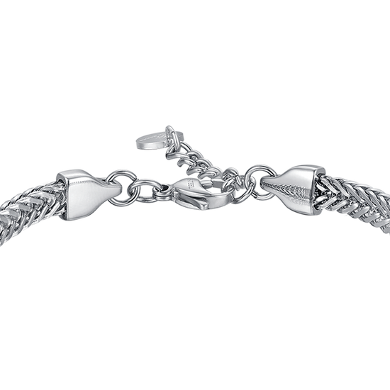 HERREN STAHL IP SCHWARZES STAHLBLECHARMBAND MIT ANKER