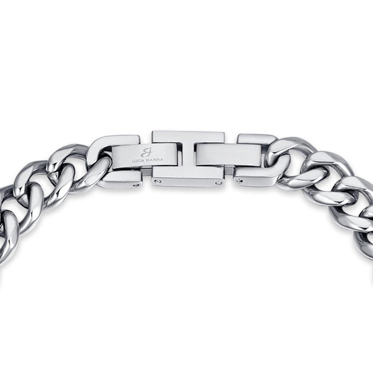 SILBERNES GLIEDERARMBAND AUS STAHL FÜR HERREN