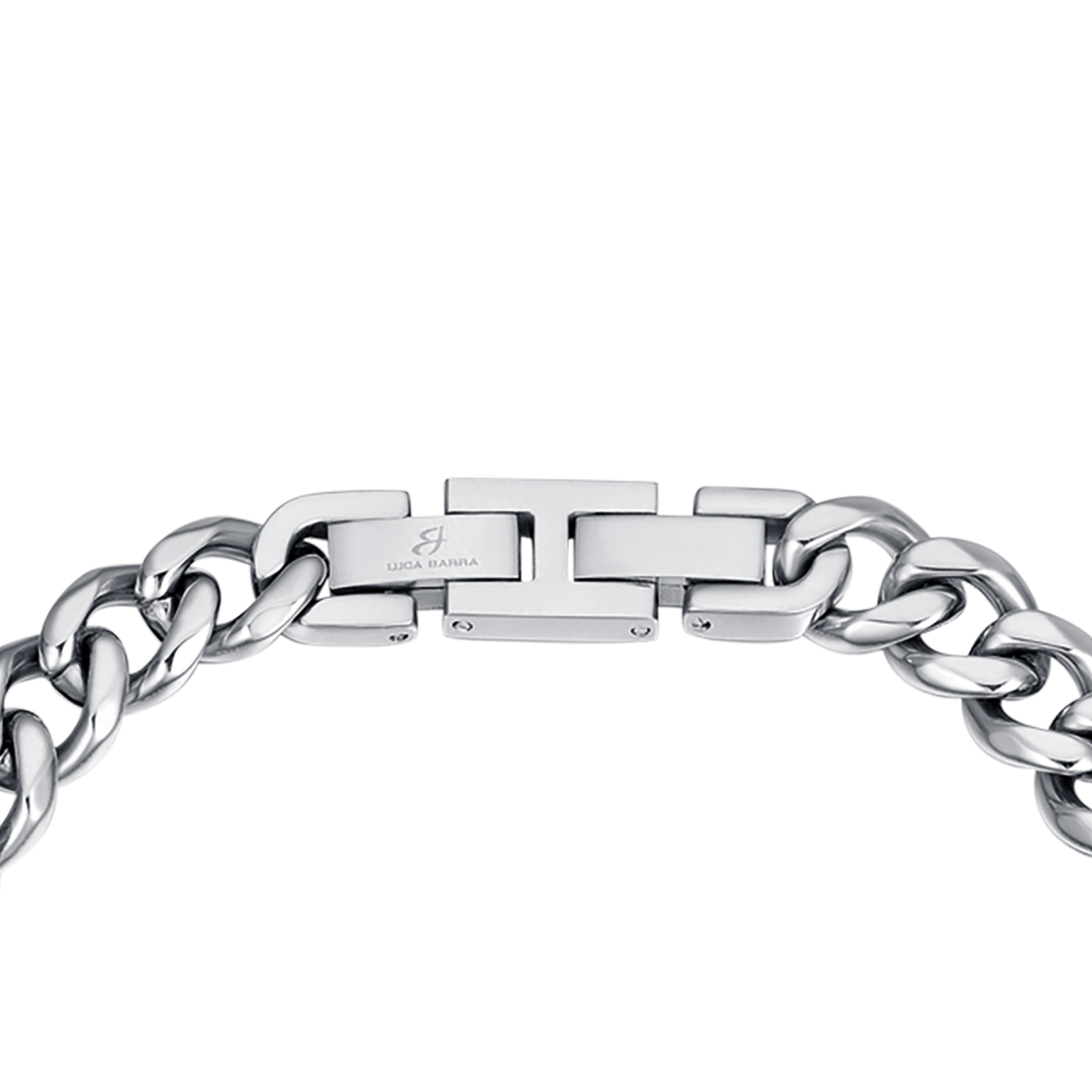 SILBERNES GLIEDERARMBAND AUS STAHL FÜR HERREN
