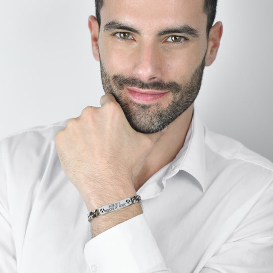 STAHLARMBAND FÜR MÄNNER DADDY, DU BIST DER BESTE DER WELT