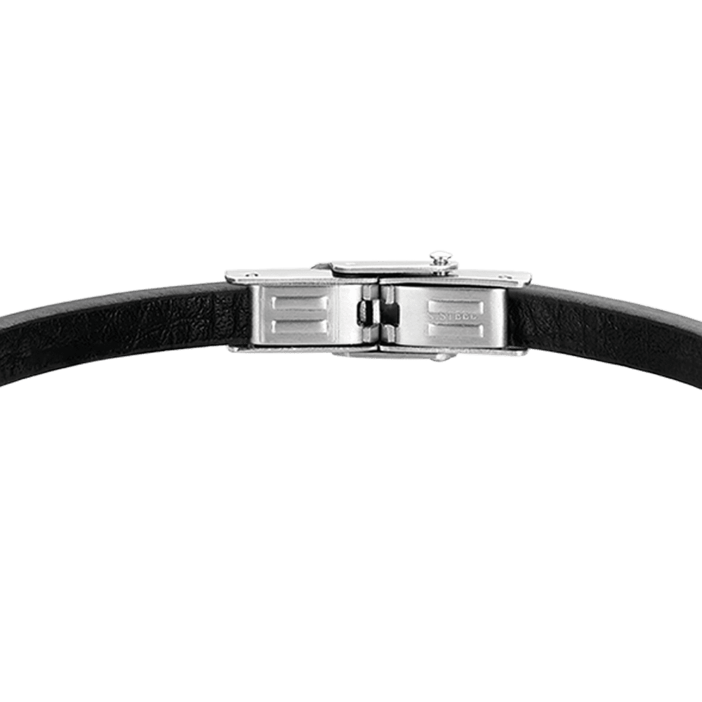 HERREN LEDER-DANKESCHÖN-ARMBAND MIT PLATTE