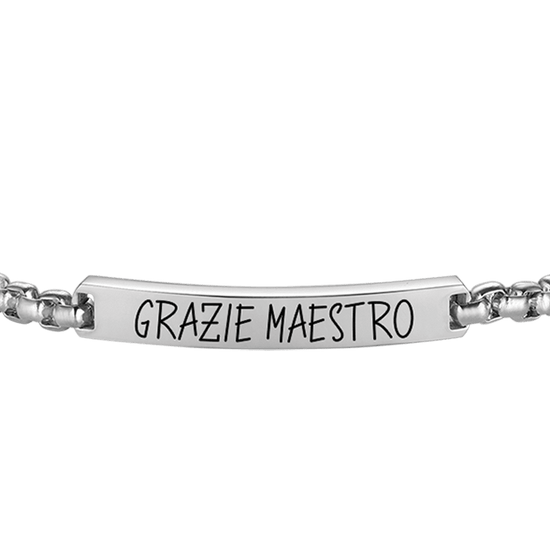 HERRENARMBAND AUS STAHL DANKE MAESTRO MIT PLATTE