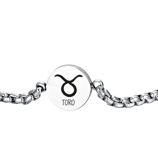 STAHL HERRENARMBAND STIER TIERKREISZEICHEN PLATTE