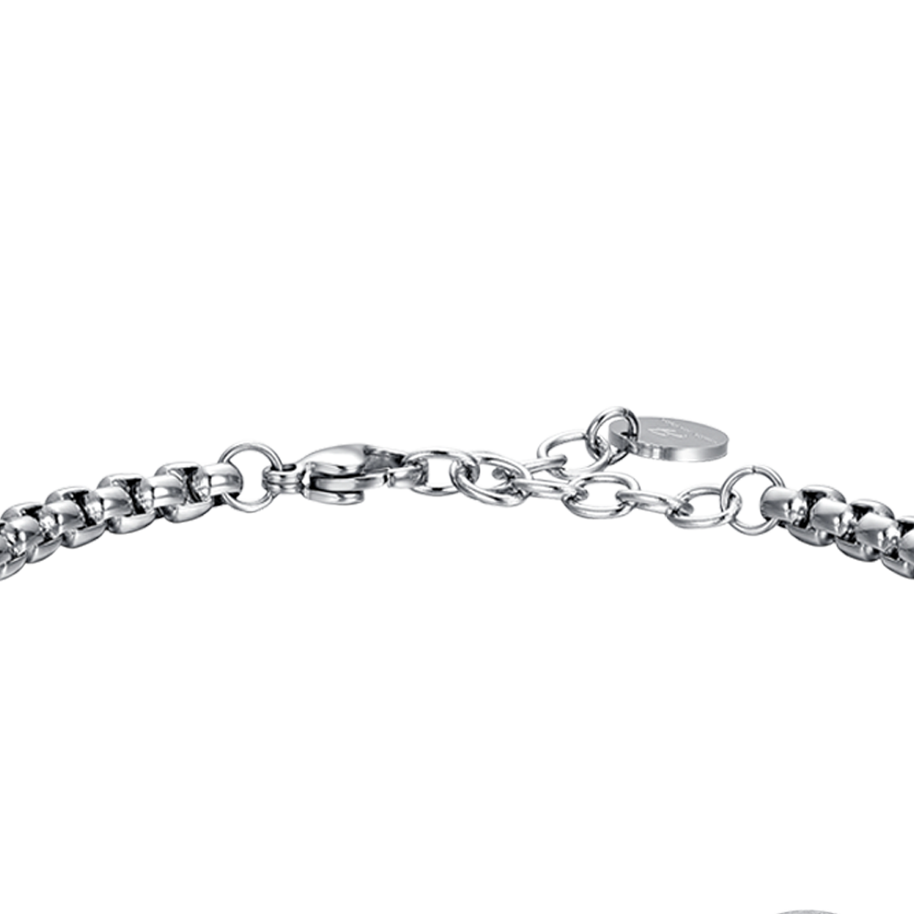 STAHL HERRENARMBAND STIER TIERKREISZEICHEN PLATTE