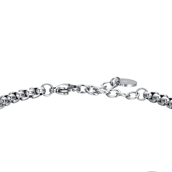 STAHL HERRENARMBAND STIER TIERKREISZEICHEN PLATTE