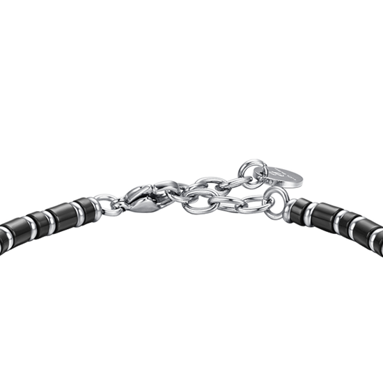 BRACCIALE UOMO IN ACCIAIO IP NERO TUTTO INIZIA CON UN SOGNO