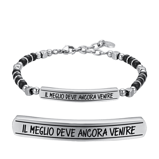 BRACCIALE UOMO IN ACCIAIO IL MEGLIO DEVE ANCORA VENIRE Luca Barra