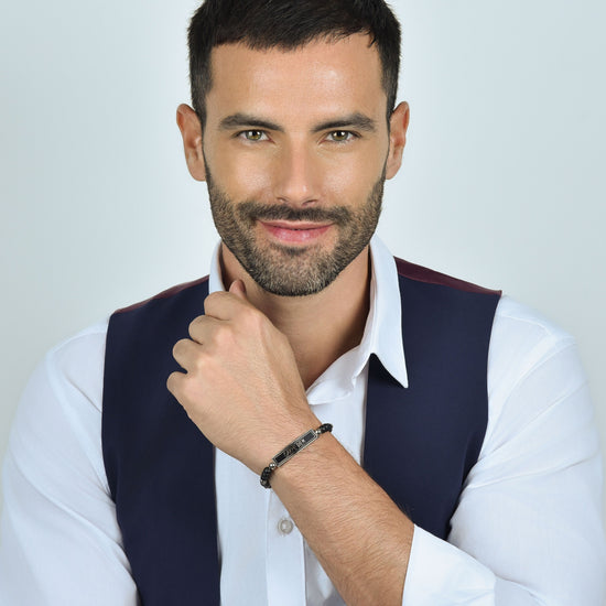 CARPE DIEM HERRENARMBAND AUS STAHL