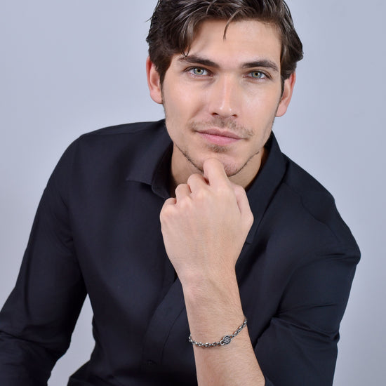 STAHLARMBAND FÜR MÄNNER MIT RUDER