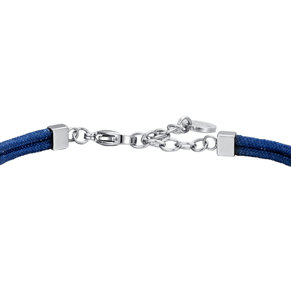 HERRENARMBAND MIT BLAUEM SEIL UND ANKER