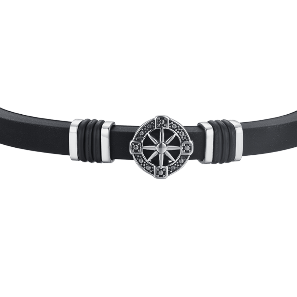 HERREN WINDROSE SILIKONARMBAND
