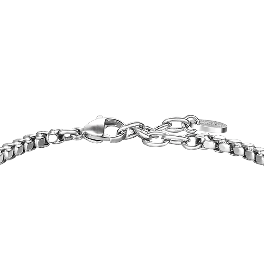 HERRENARMBAND AUS STAHL MIT KOMPASSROSE