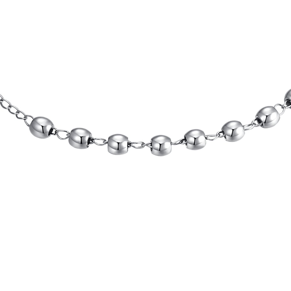 BRACCIALE UOMO ROSARIO IN ACCIAIO