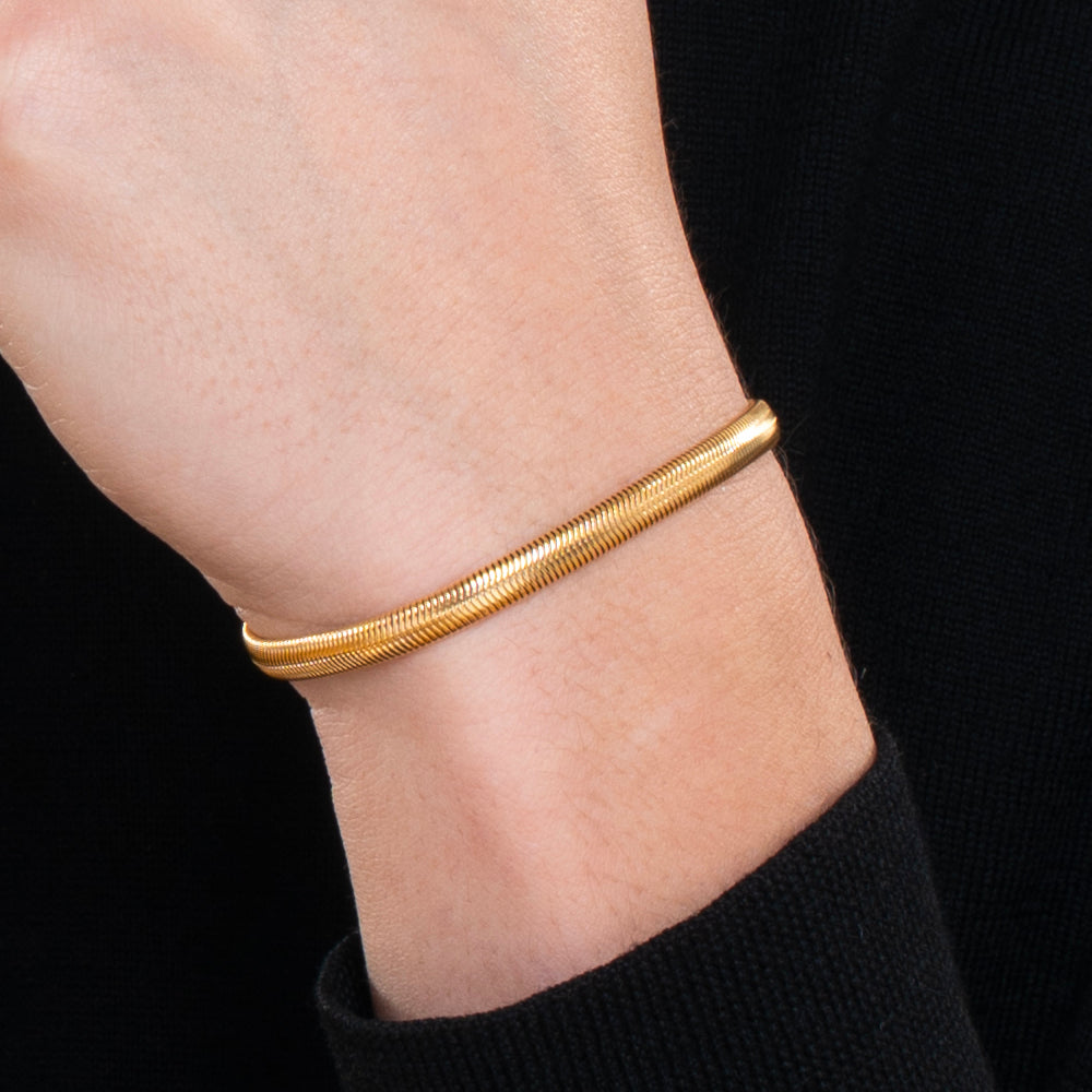 HERREN IP GOLD STAHLARMBAND