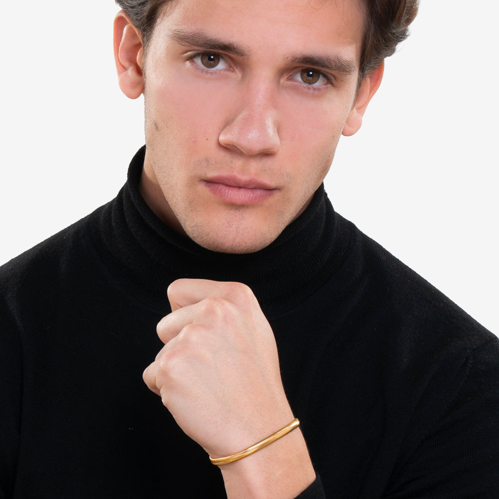 HERREN IP GOLD STAHLARMBAND