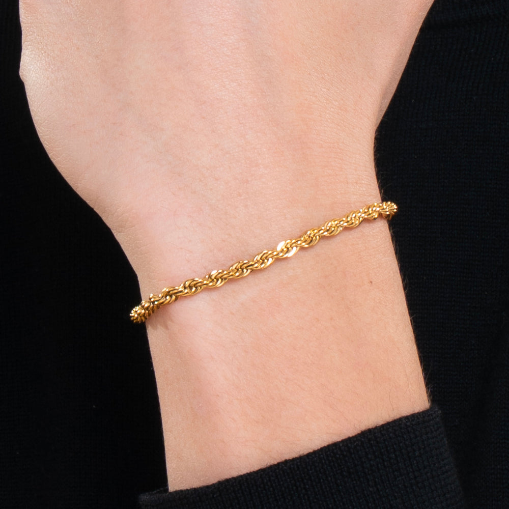 HERREN IP GOLD STAHLARMBAND