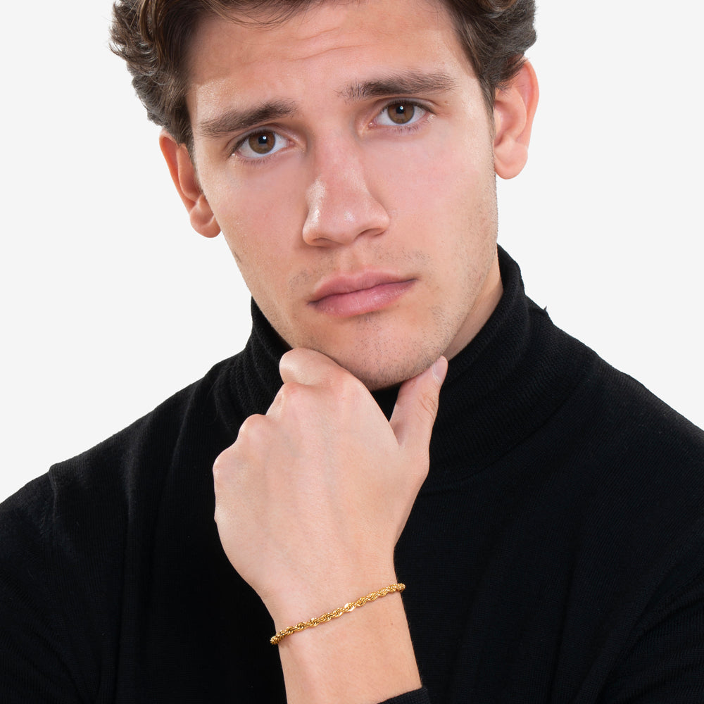 HERREN IP GOLD STAHLARMBAND