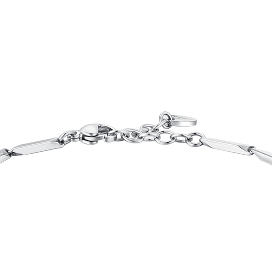 HERRENARMBAND AUS STAHL MIT TÜRKISFARBENEN STEINEN