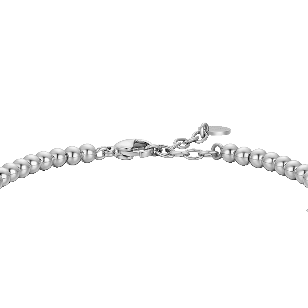 BRACCIALE UOMO IN ACCIAIO CON ELEMENTI IN EMATITE BLU