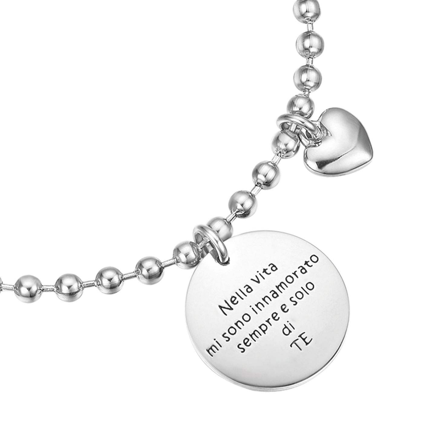 ACC. BRACELET MIT ANHÄNGER IM LEBEN HABE ICH MICH IMMER NUR IN DICH VERLIEBT