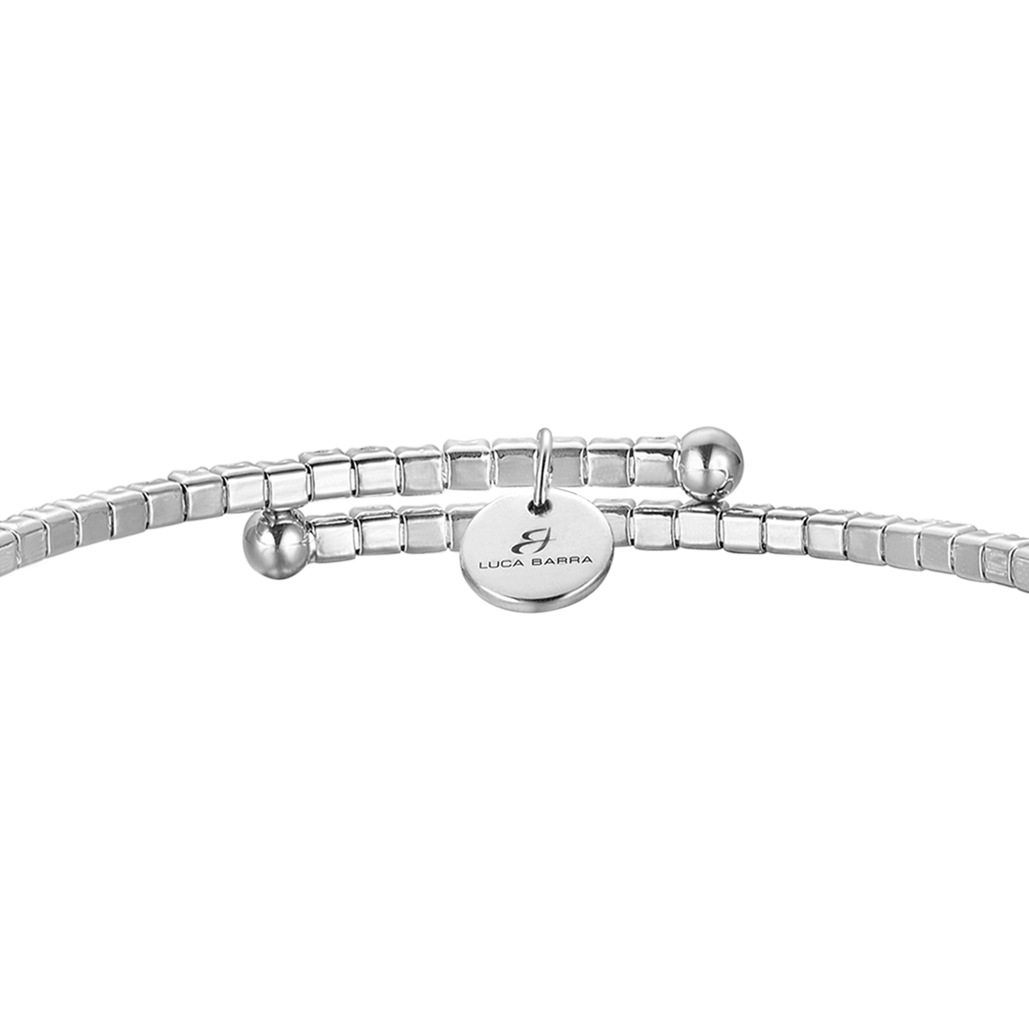 METALLARMBAND MIT DUNKELROSA KRISTALLEN