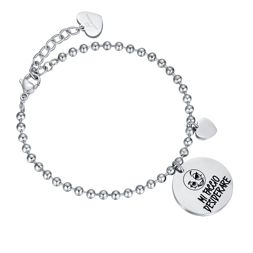 DAMENARMBAND AUS STAHL MIT DEM SPRUCH I MAKE MYSELF WANTED