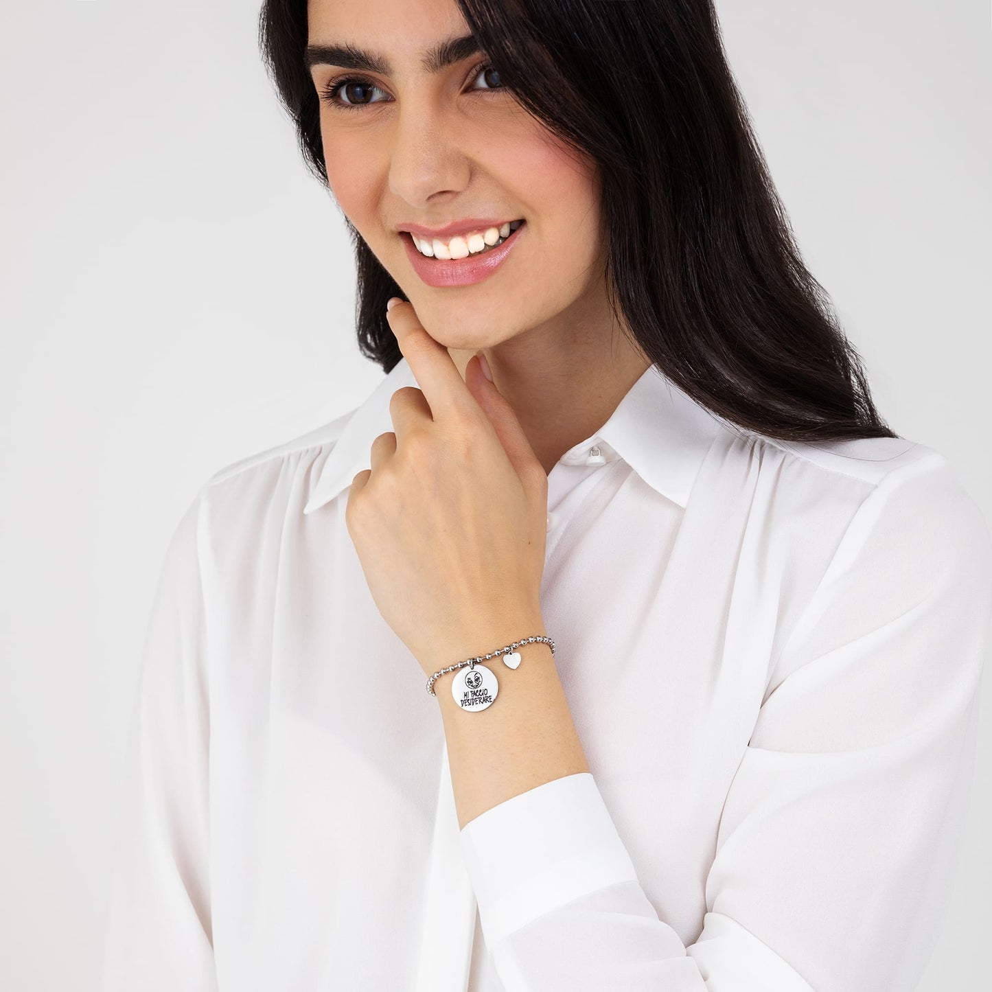 DAMENARMBAND AUS STAHL MIT DEM SPRUCH I MAKE MYSELF WANTED